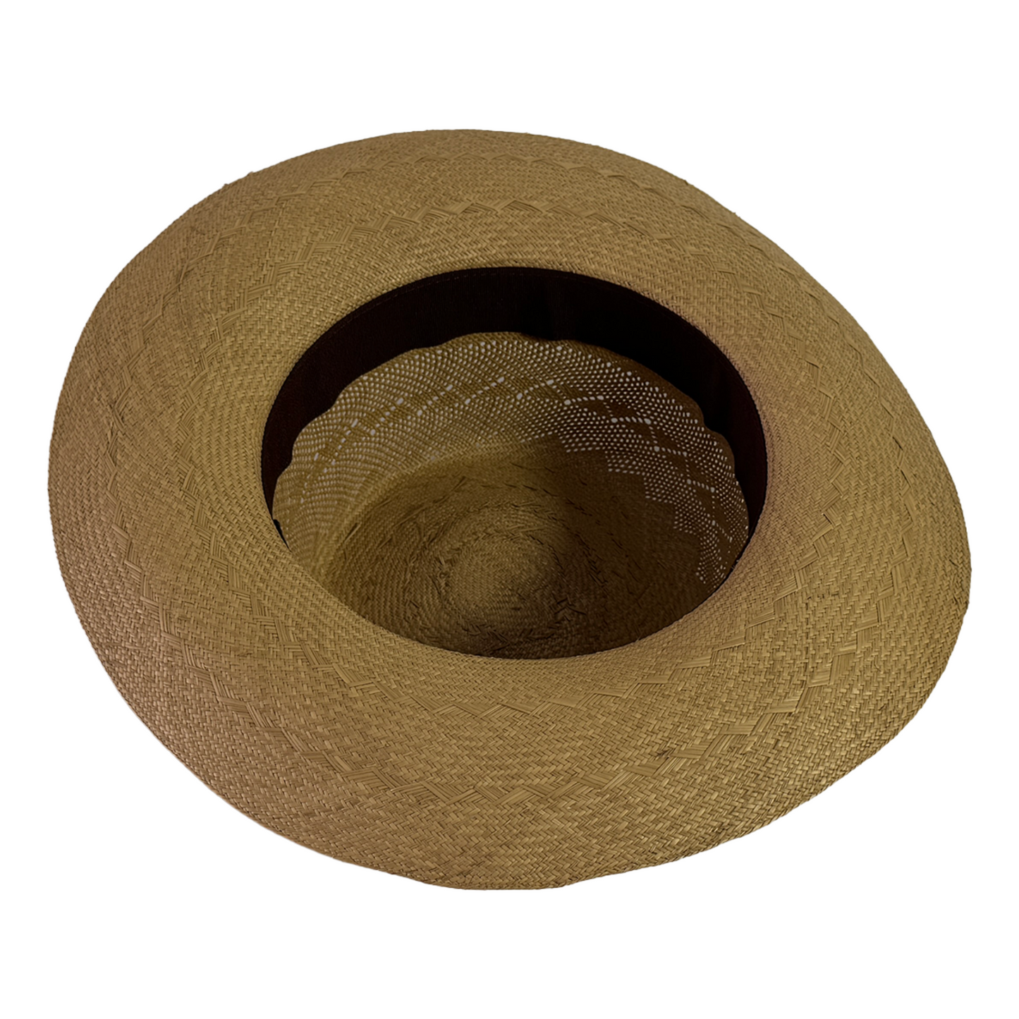 Sombrero artesanal de paja toquilla tejido fino