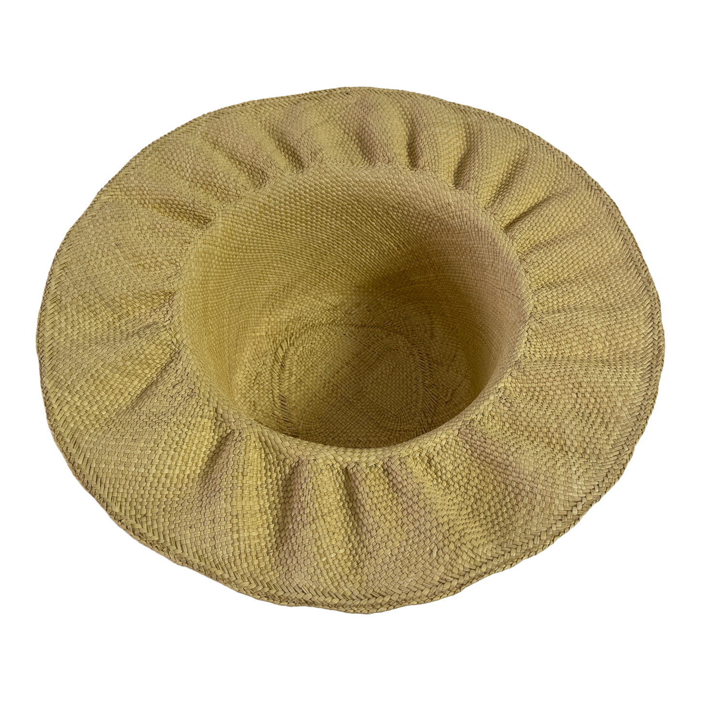Sombrero artesanal de paja toquilla tegido apareado