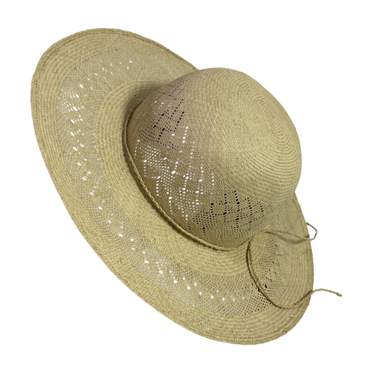 Sombrero de paja toquilla tejido fino