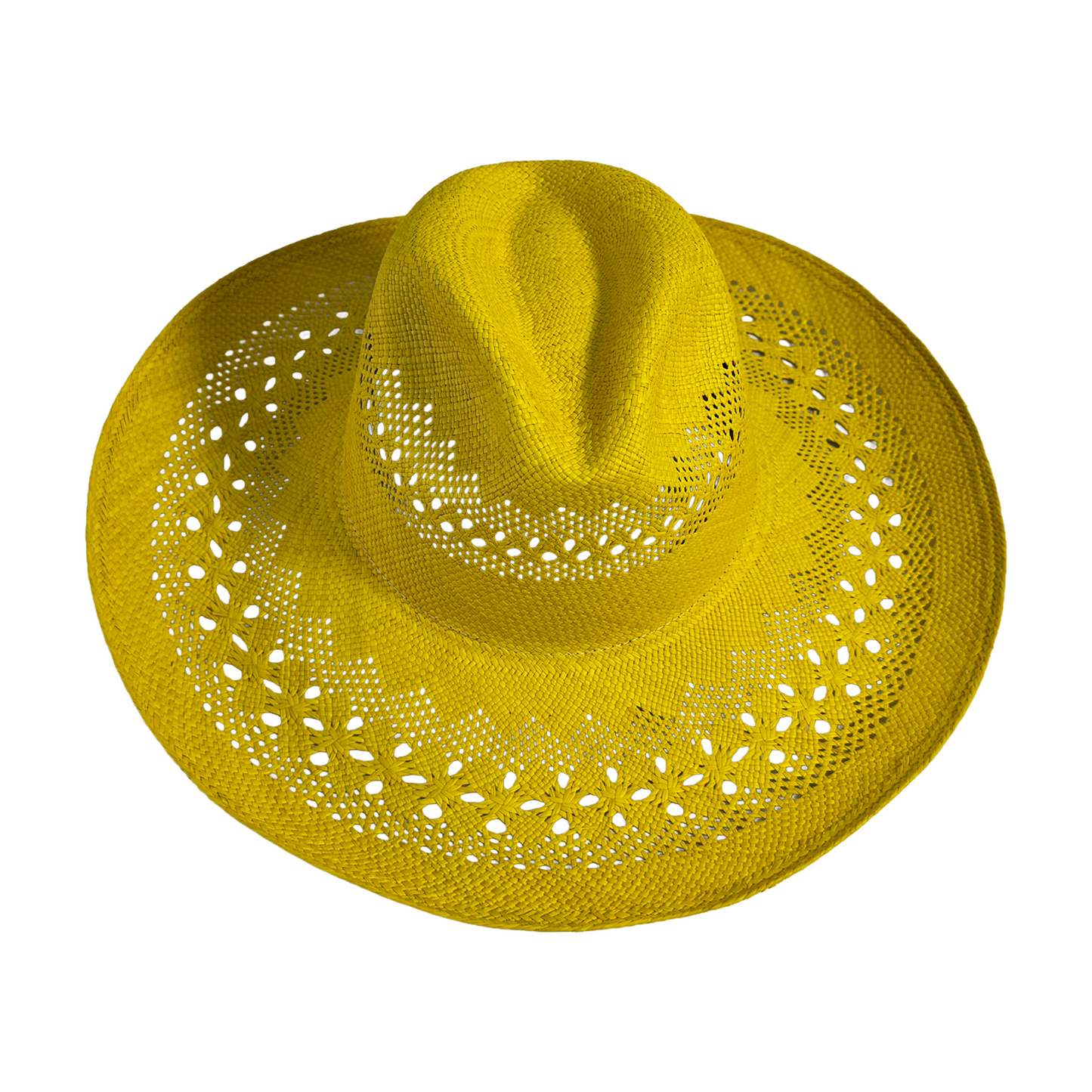Sombrero artesanal de paja toquilla tejido fino