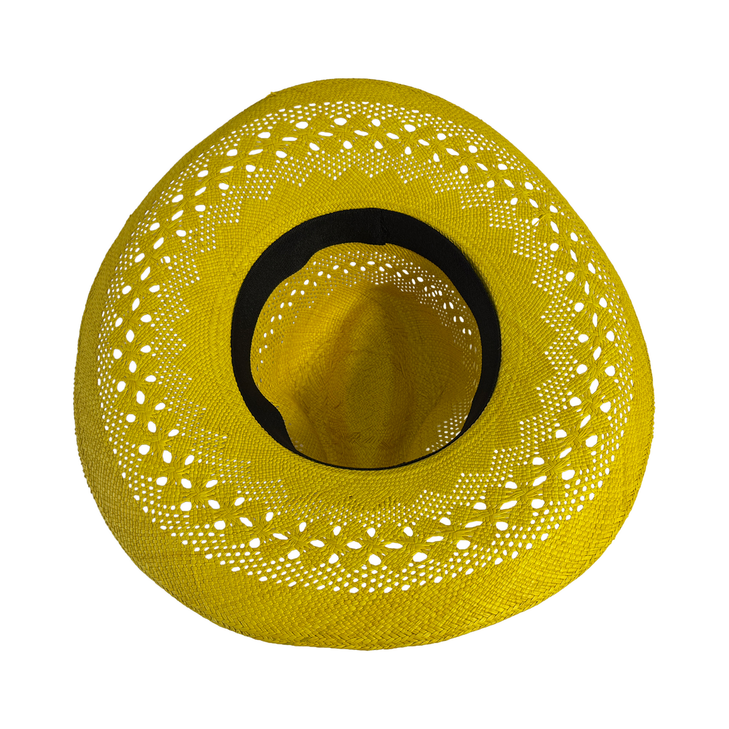 Sombrero artesanal de paja toquilla tejido fino
