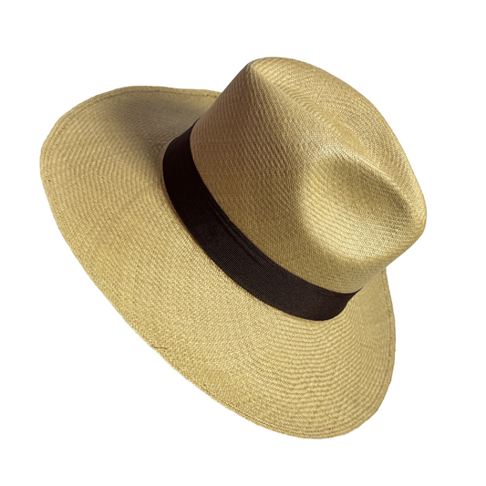 Sombrero de paja toquilla tejido a mano tipo panama