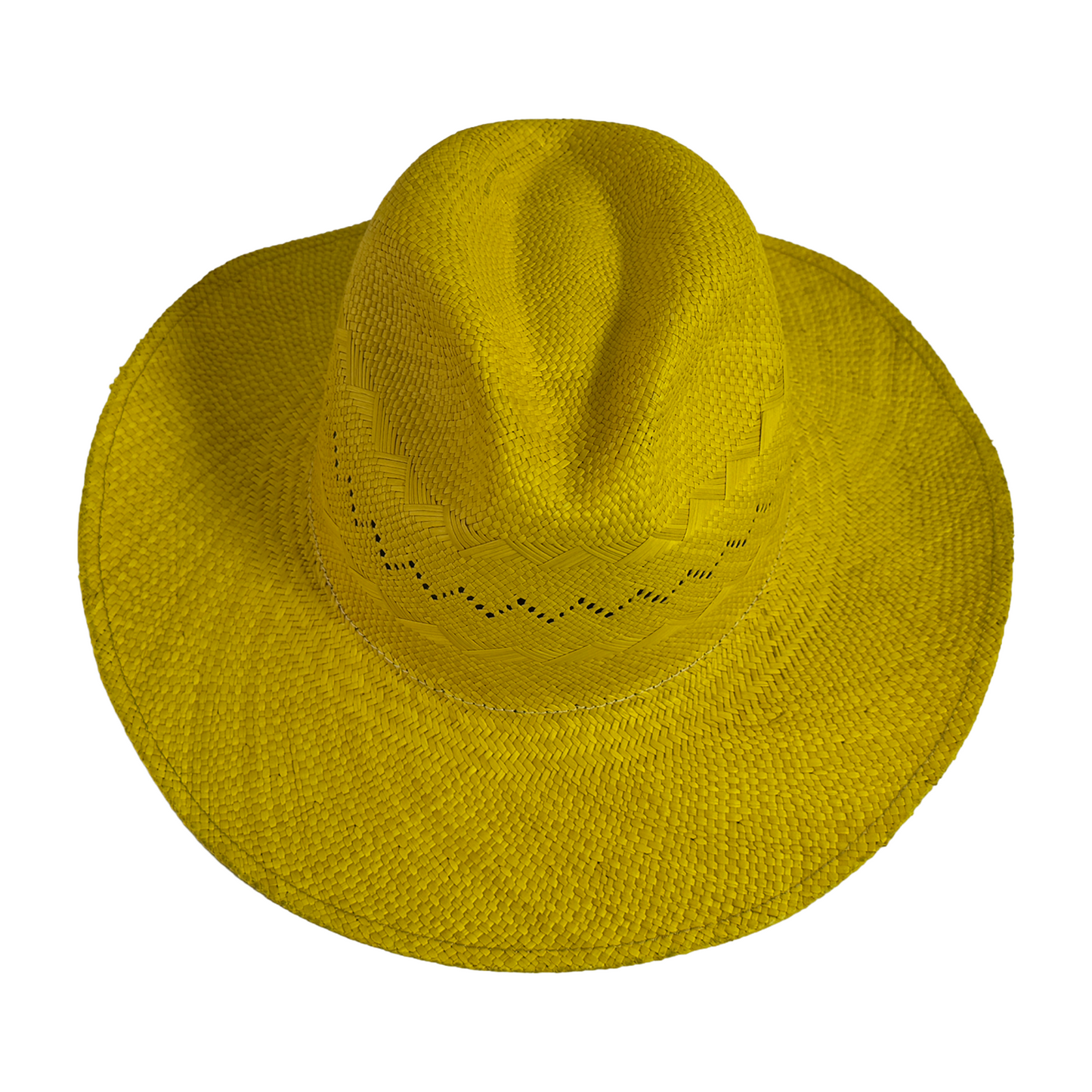 enu Sombrero artesanal de paja toquilla tejido fino